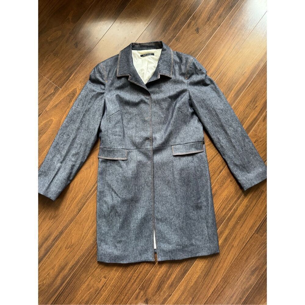 Elie Tahari 14 NWT Indigo Trench Coat